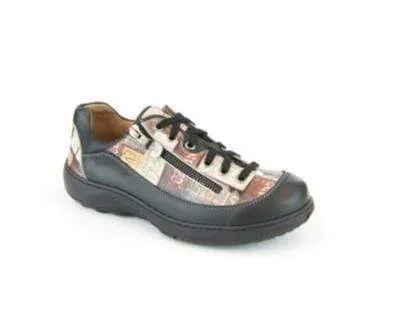 Portofino Women's Pattern Lace & Zip Sneakers- License Plates